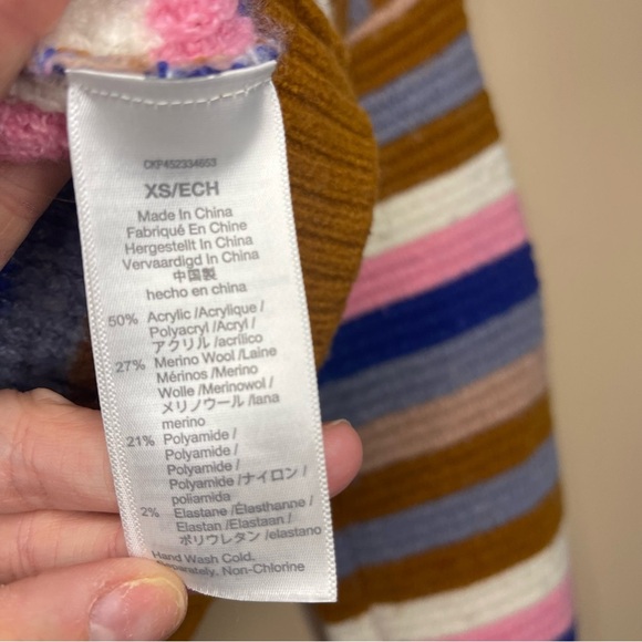 MADEWELL Striped Springview Cardigan Sweater in Coziest Yarn Size XS - Picture 7 of 12